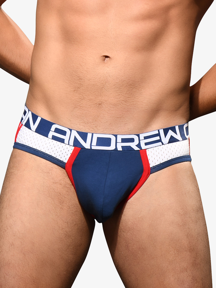 Andrew Christian 92716 Show It Sports Mesh Brief Navy 2