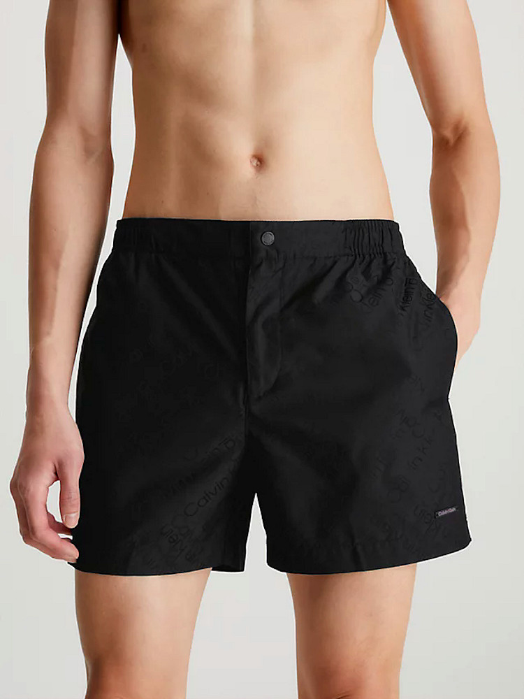 Calvin Klein Swimwear Medium Tailored Shorts Km00821 Beh Pvh Black 3