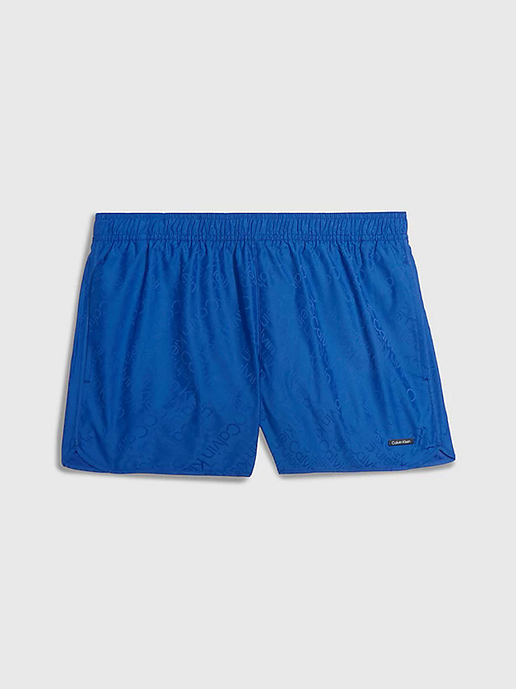 Calvin Klein Swimwear Short Runner Km00847 C85 Mid Azure Blue 4