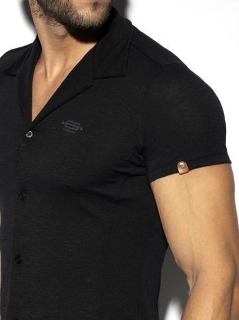 Es Collection Sht023 Slim Fit Shirt Black C10 1