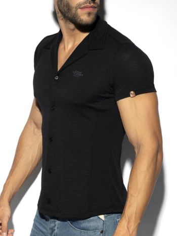 Es Collection Sht023 Slim Fit Shirt Black C10 2
