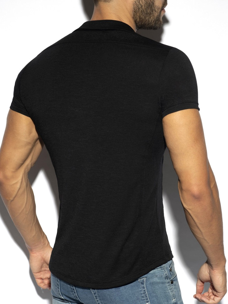 Es Collection Sht023 Slim Fit Shirt Black C10 3