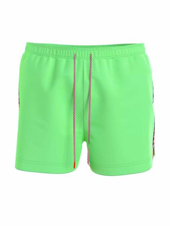 Tommy Hilfiger Swimwear Medium Drawstring Short Um02508 Lwa Luminous Lime 1