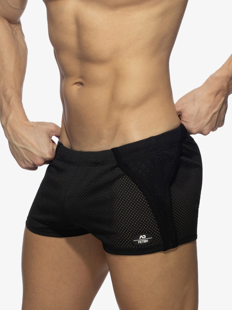 Addicted Fetish Adf176 Combi Mesh Shorts Black 3