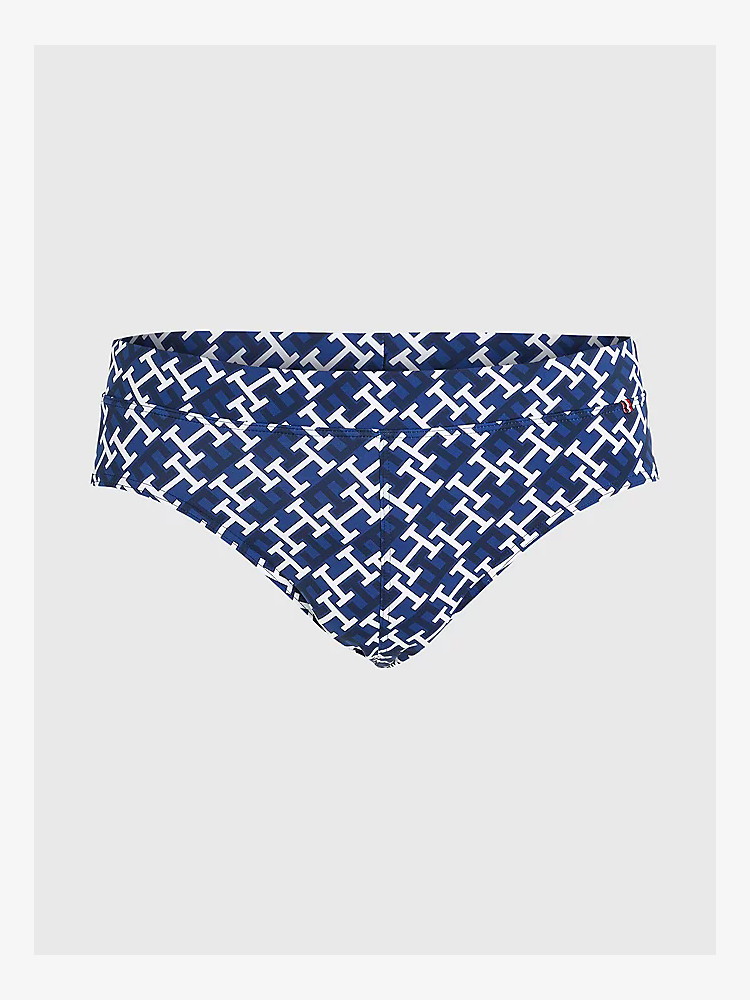 Tommy Hilfiger Zwembroek Brief TH Monogram Print Um028870z1 Navy 1