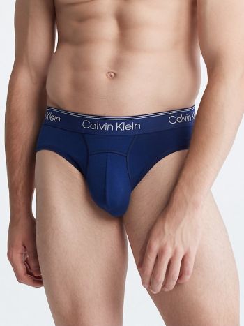 Calvin Klein Athletic Hip Brief Nb3228a 6fz Blue Depths 1