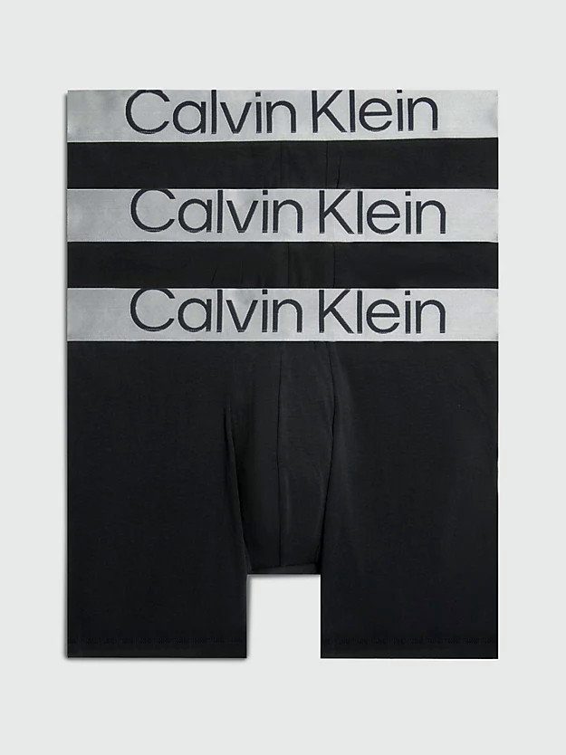 Calvin Klein Reconsidered Steel Boxer Brief 3 Pack Nb3075a 7v1 Black 4