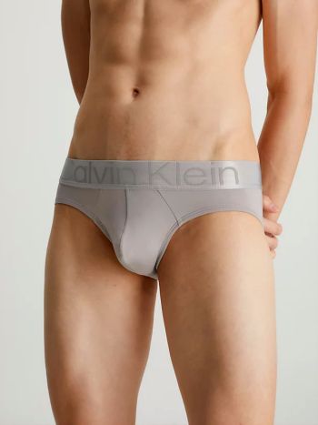 Calvin Klein Reconsidered Steel Hip Brief 3 Pack Nb3073a C7t Mid Blue 3