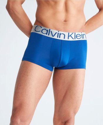 Calvin Klein Reconsidered Steel Low Rise Trunk 3 Pack Nb3074a C7t Mid Blue 5