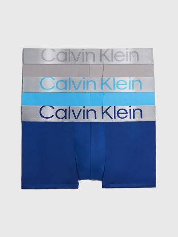 Calvin Klein Reconsidered Steel Low Rise Trunk 3 Pack Nb3074a C7t Mid Blue 6