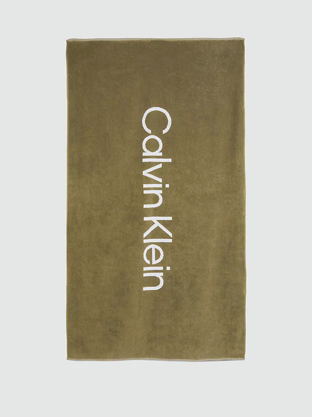 Calvin Klein Towel Beach Ku00104 Msp New Basil 4