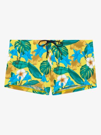 Hom Swim Shorts Tropicana 402558 Yellow Print 4