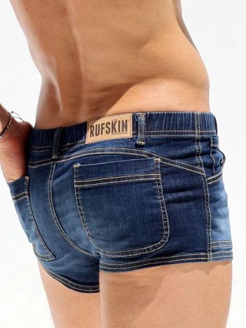 Rufskin Paz Jeans Shorts Dark Distressed