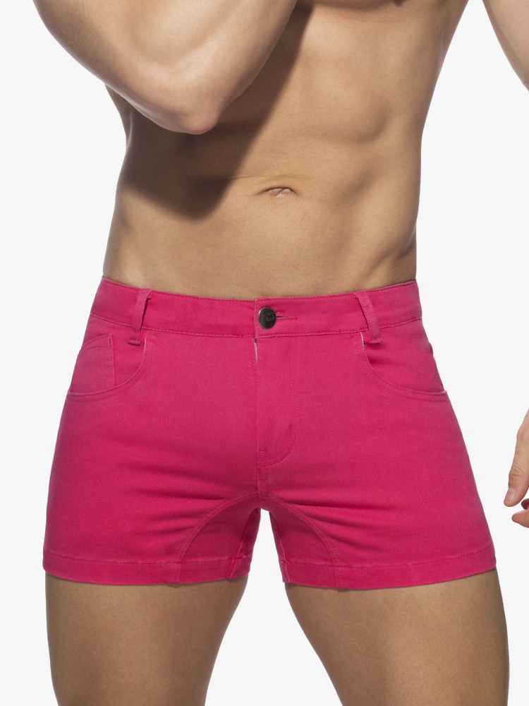 Addicted Ad1195 5 Pockets Summer Shorts Fuchsia 3