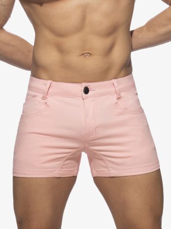 Addicted Ad1195 5 Pockets Summer Shorts Pink 1