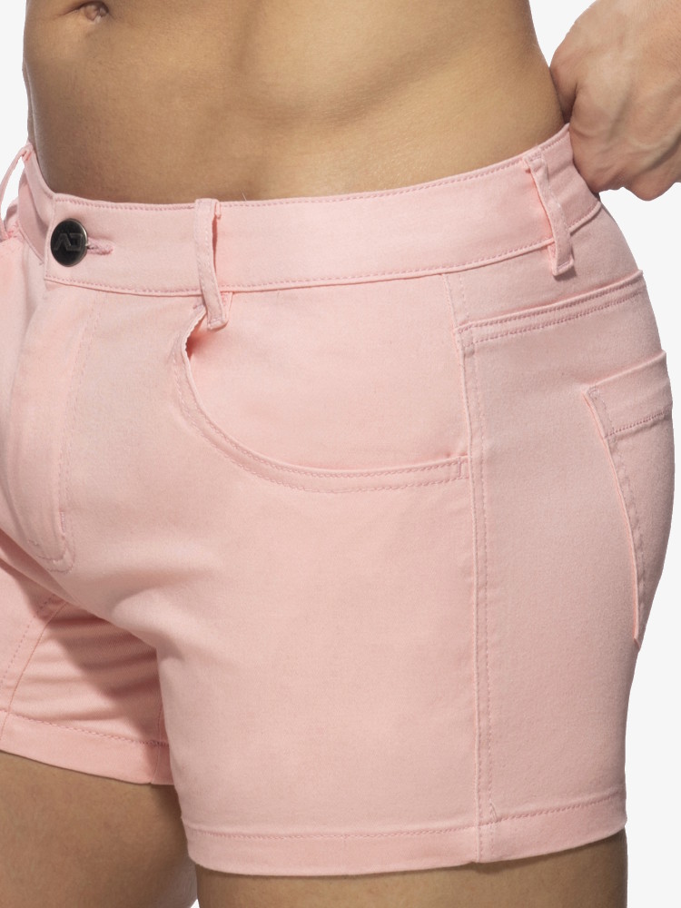 Addicted Ad1195 5 Pockets Summer Shorts Pink 2