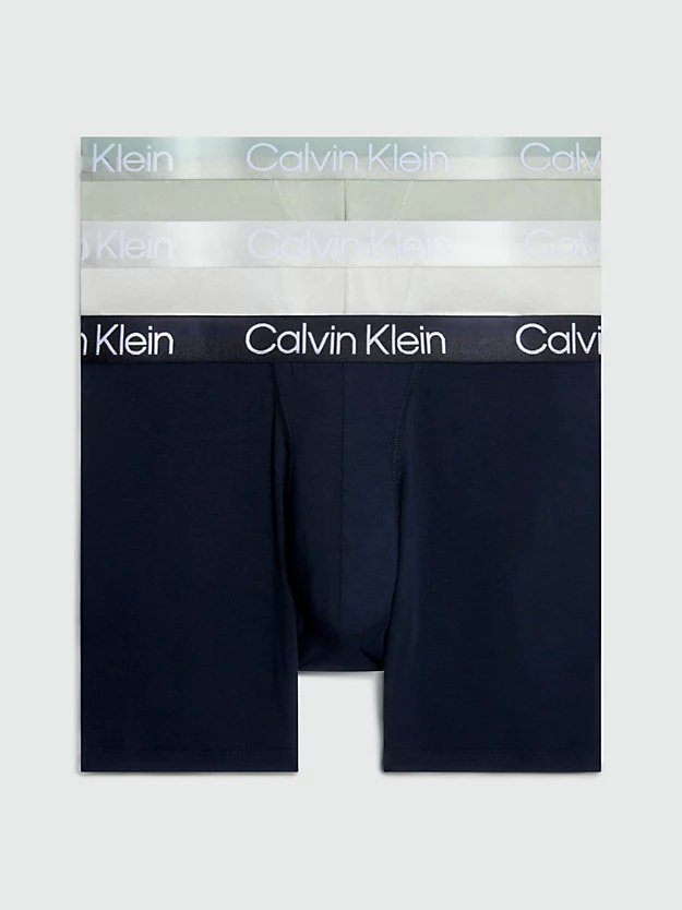 Calvin Klein Modern Structure Boxer Brief 3 Pack Nb2971A CBC Galaxy Grey 4