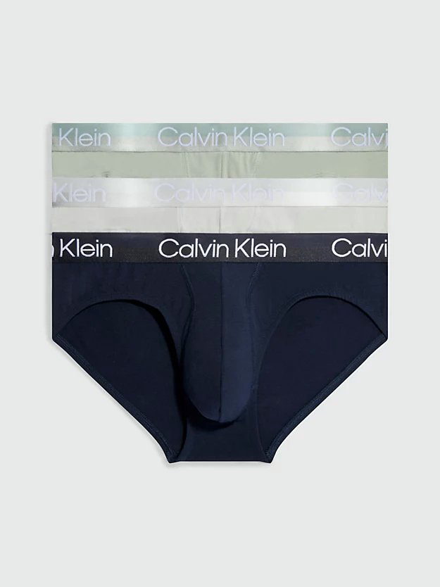 Calvin Klein Modern Structure Hip Brief 3 Pack Nb2969A CBC Galaxy Grey 5