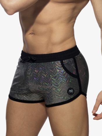 Addicted Party Glitter Shorts Black Adf186 2