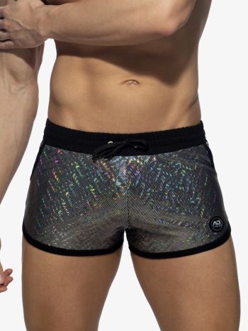 Addicted Party Glitter Shorts Black Adf186 3