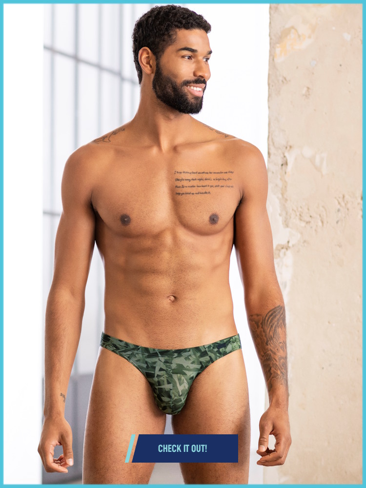 Olaf Benz RED2304 Brazilbrief Leaves Green - BodywearStore