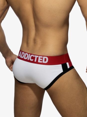 Addicted Ad157 Pack Up Sport Brief White 2