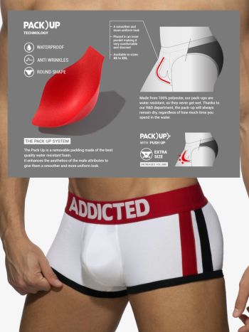 Addicted Ad158 Pack Up Sport Boxer White 2