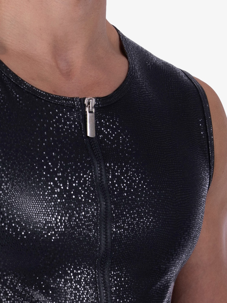 Manstore M2317 Zipped Vest 212245 Black 4