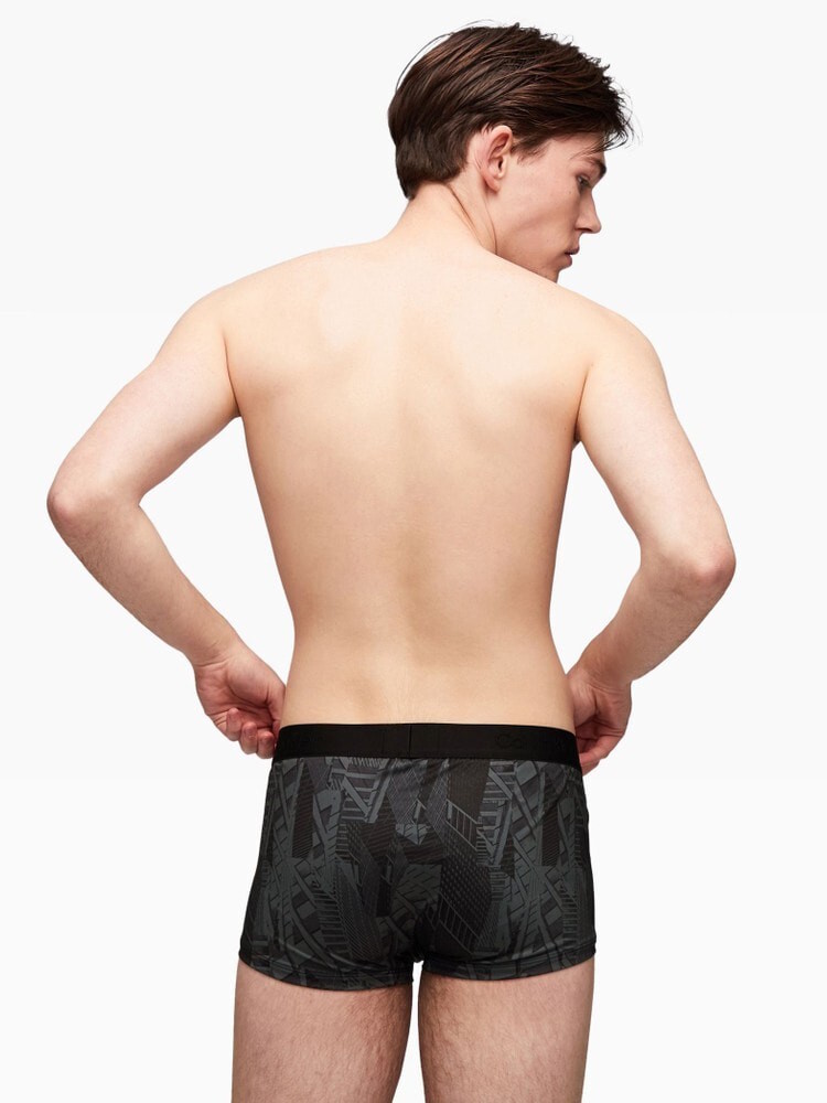 Calvin Klein Black Low Rise Trunk 000nb3734a Lwh New York Collage Print 5