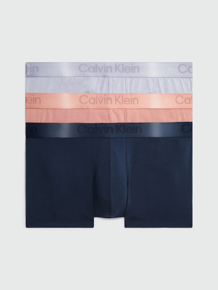 Calvin Klein Black Low Rise Trunk 3 Pack NB3651A FZ9 Blueberry 6