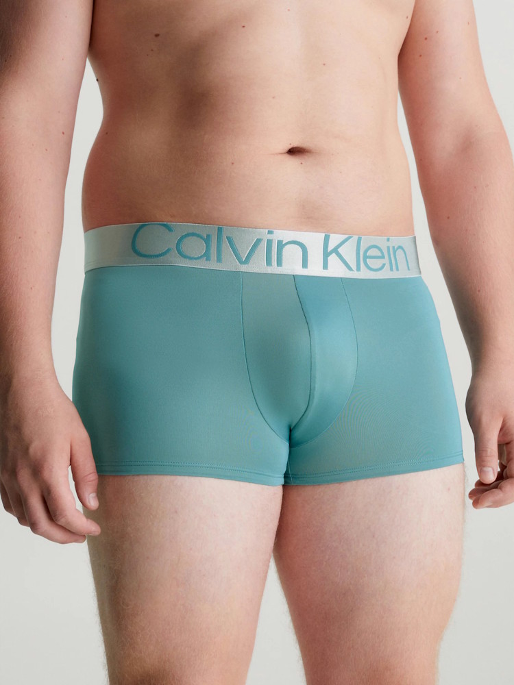 Calvin Klein Reconsidered Steel Low Rise Trunk 3 Pack Nb3074a Gib Dusky Green 3
