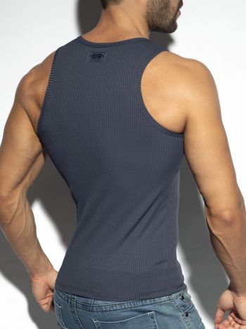 Es Collection Recycled Rib Sports Tank Top Ts313 Navy 3