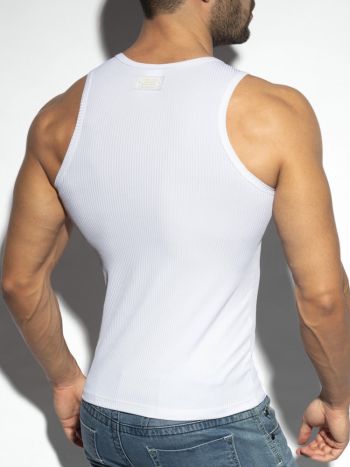 Es Collection Recycled Rib Sports Tank Top Ts313 White 3
