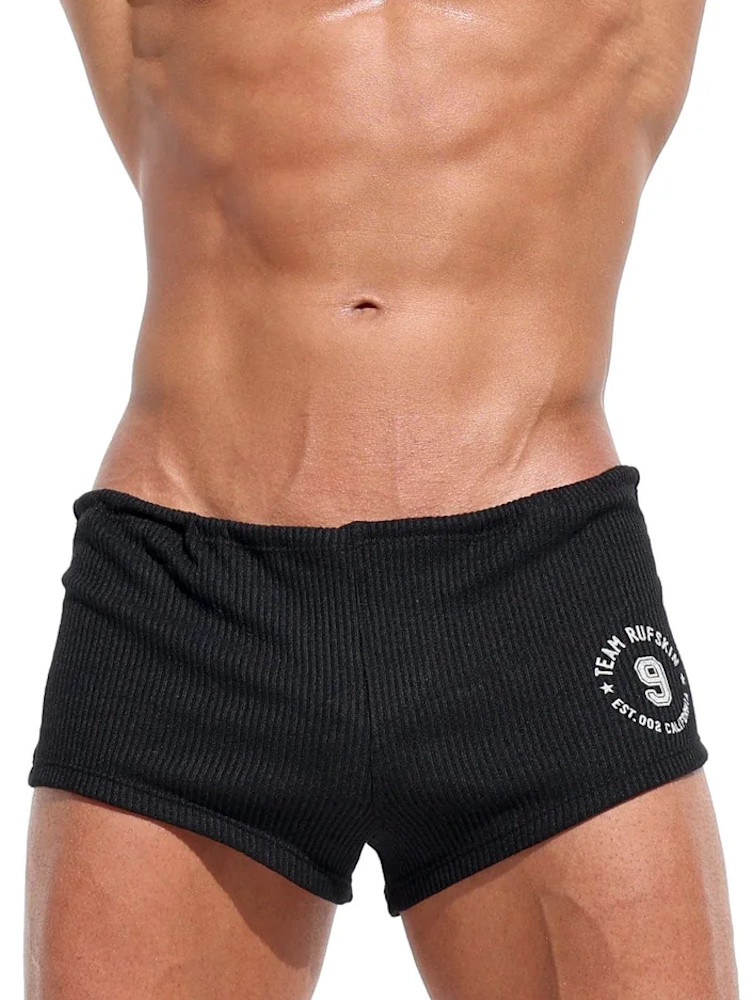 Rufskin Hampton Black Stretch Rib Boxer Brief 1