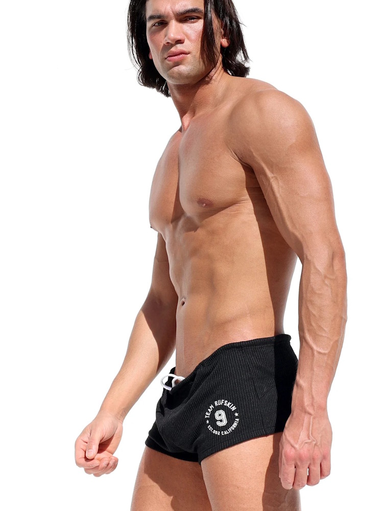Rufskin Hampton Black Stretch Rib Boxer Brief 3