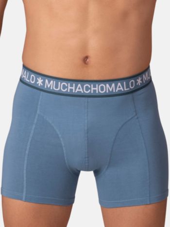 Muchachomalo Boxer Shorts Solid Grey Blue