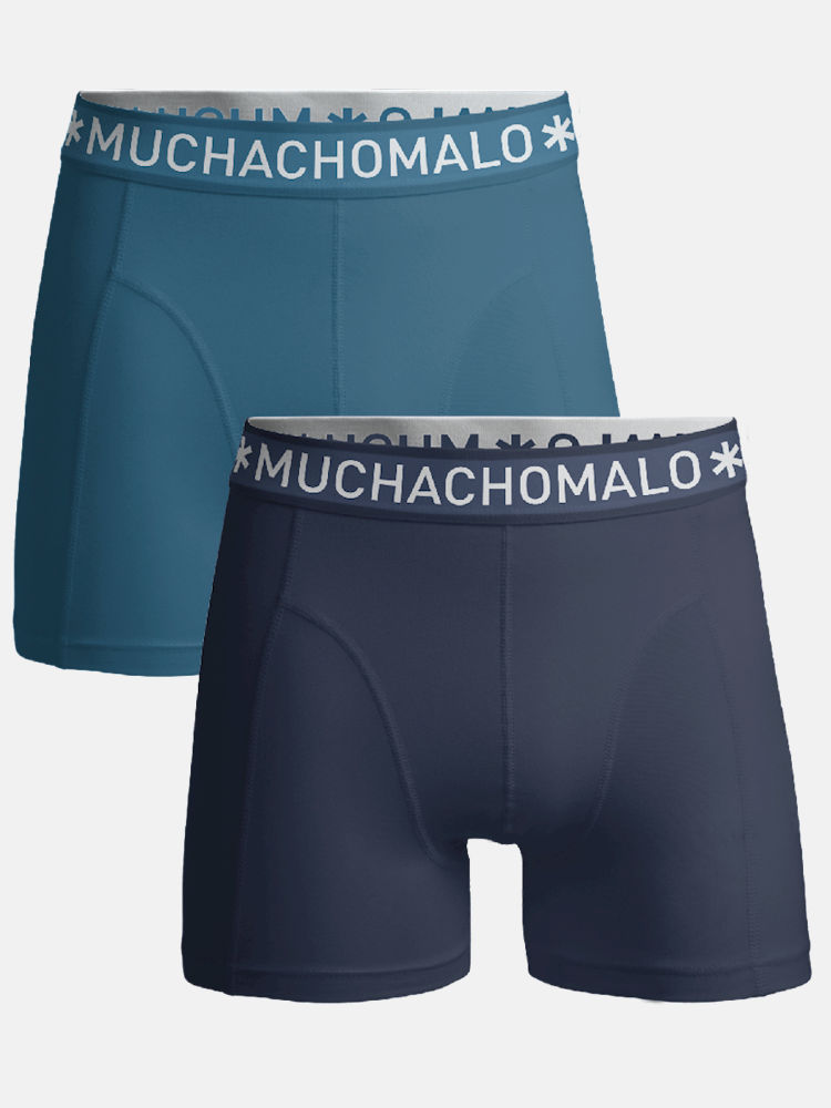 Muchachomalo Boxer Shorts Solid Grey Blue