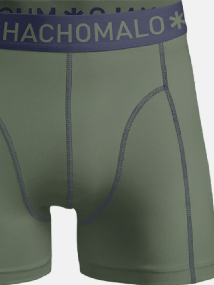 Muchachomalo Boxer Shorts Solid Navy Green