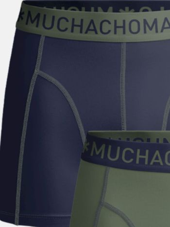 Muchachomalo Boxer Shorts Solid Navy Green