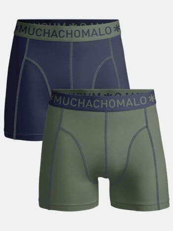 Muchachomalo Boxer Shorts Solid Navy Green