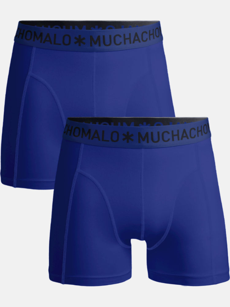 Muchachomalo Boxer Shorts Solid Navy Navy 2 Pack