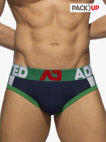 Addicted Ad1244 Sports Padded Brief Navy 1