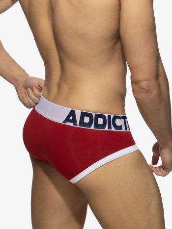Addicted Ad1244 Sports Padded Brief Red 3