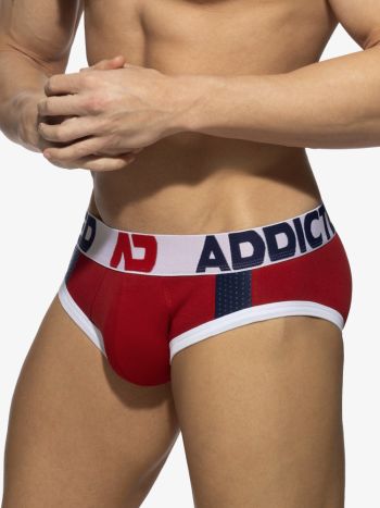 Addicted Ad1244 Sports Padded Brief Red 4
