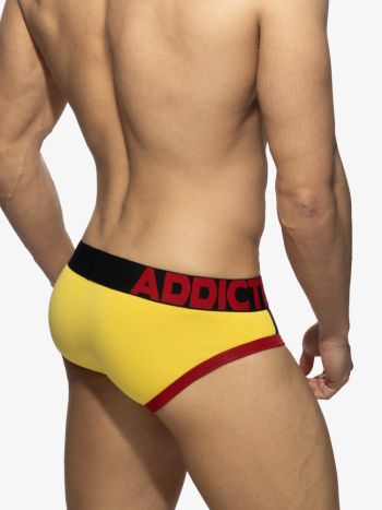 Addicted Ad1244 Sports Padded Brief Yellow 3