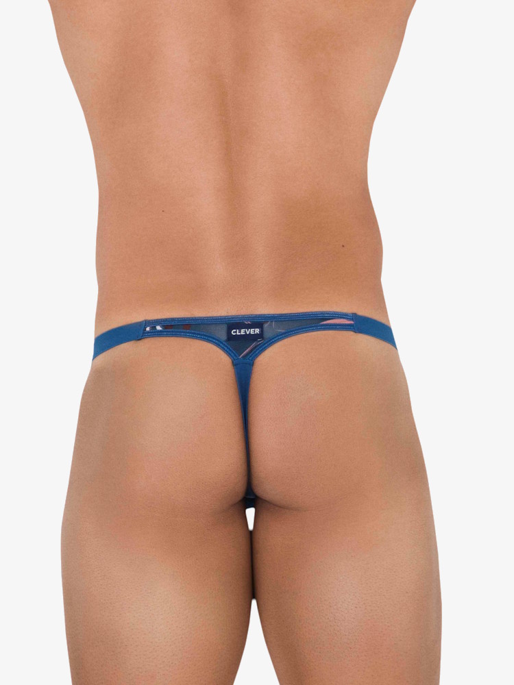 Clever Underwear Continental Thong Blue 3