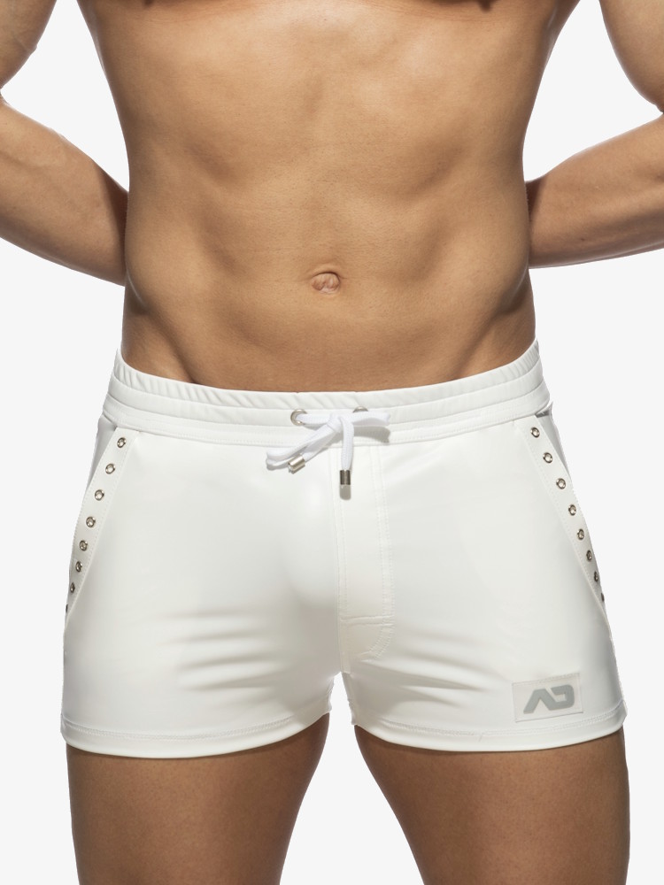 Addicted Fetish Adf140 Rub Tape Sports Short White 3