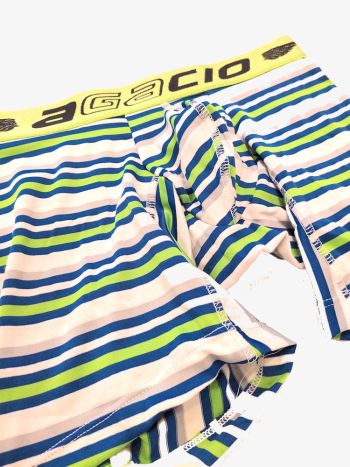 Agacio Striped Pouch Boxer Green 3