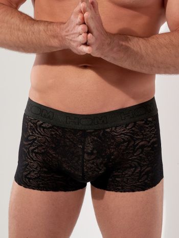 Hom Free Cut Lace Trunk Boxer 402888 Black 2