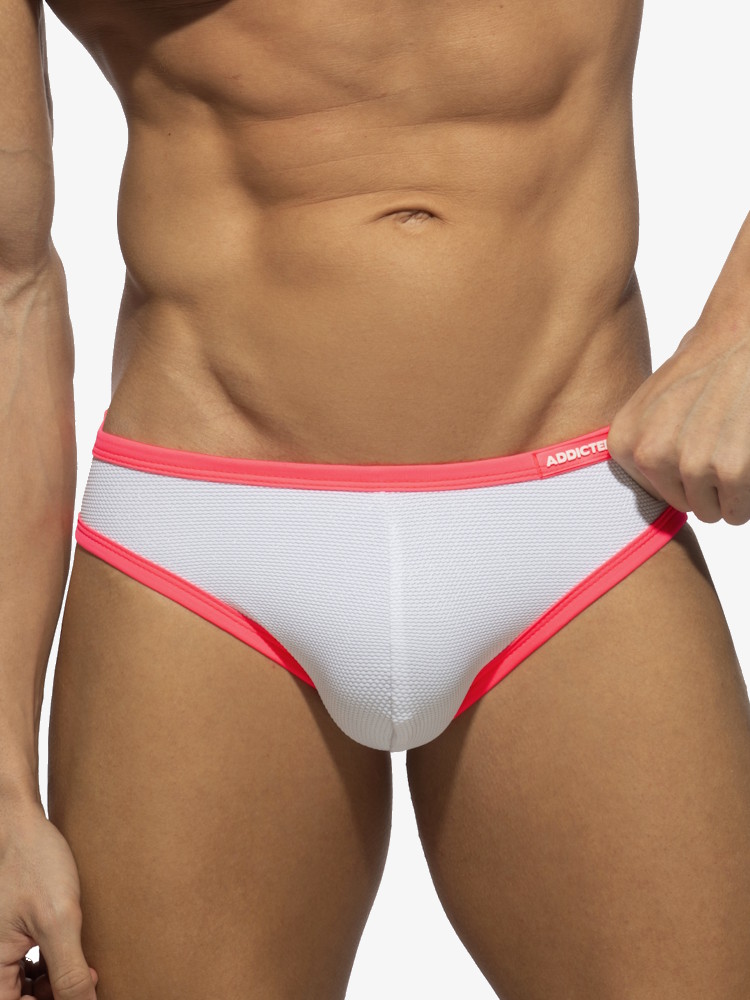 Addicted Ads360 Snow White Neon Bikini Brief Pink 2